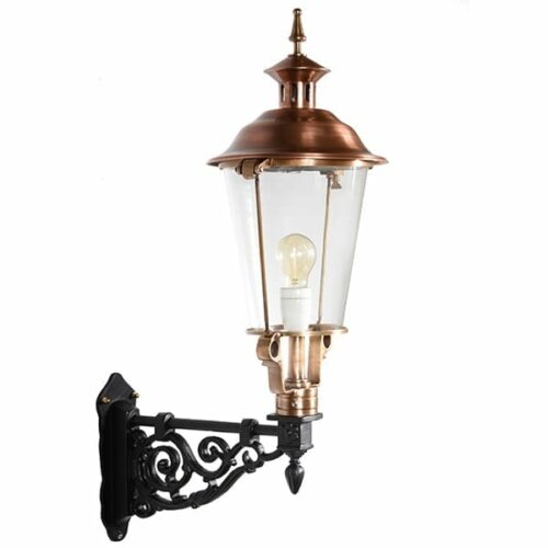 Væglampe Haga kobber rund H:80cm