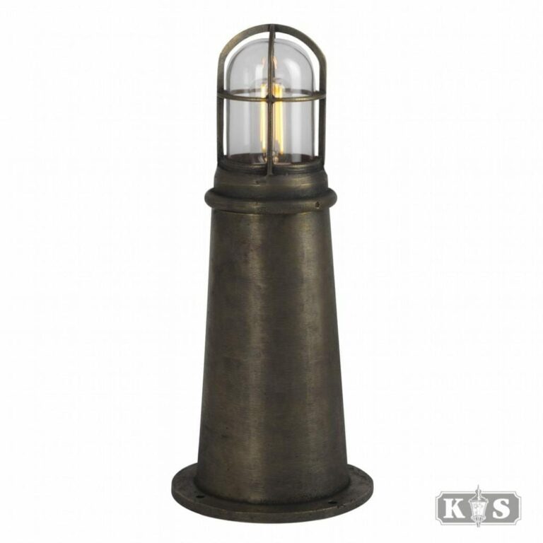 Skibslampe havn 1 antik messing