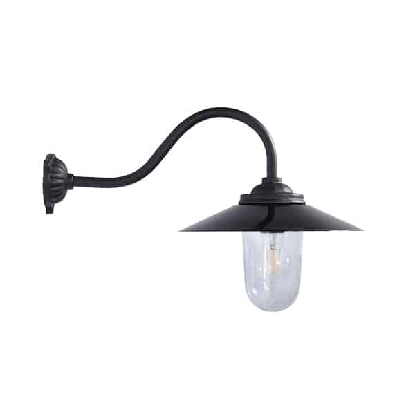 Staldlygte i støbejern 90°/49 cm