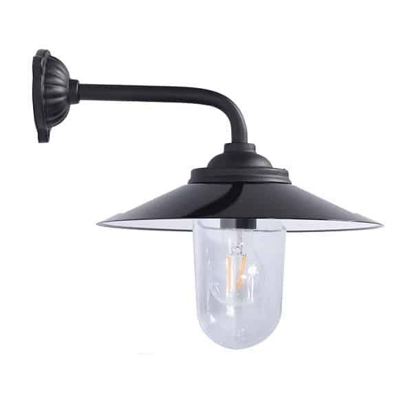 Staldlygte i støbejern 90°/37 cm