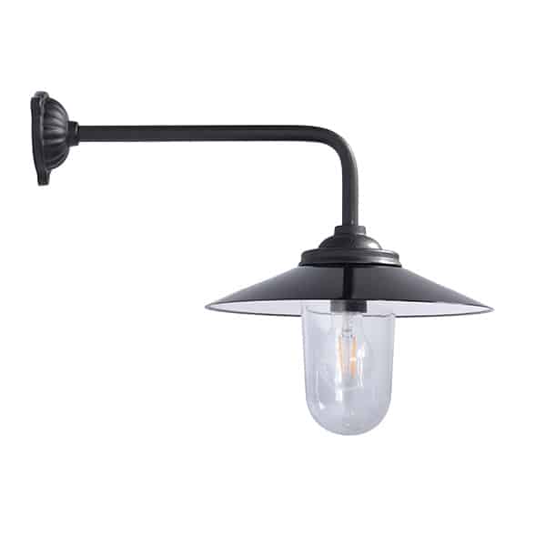 Staldlygte i støbejern 90°/47 cm
