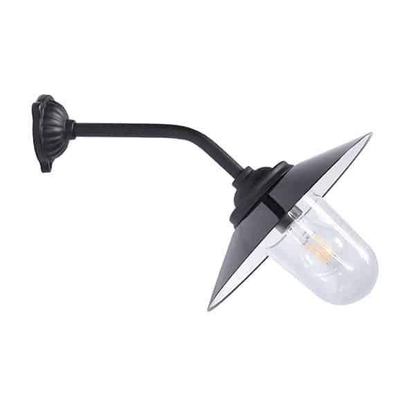 Staldlygte i støbejern 45°/41 cm