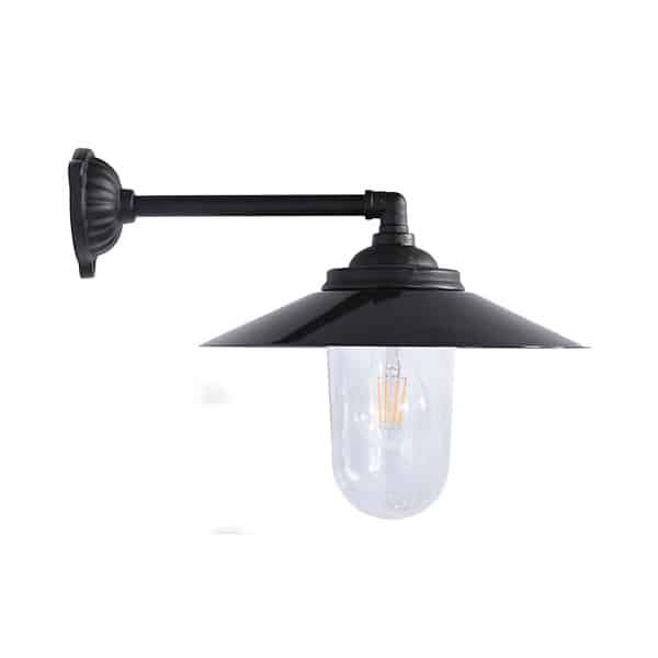 Staldlygte i støbejern 90°/38 cm