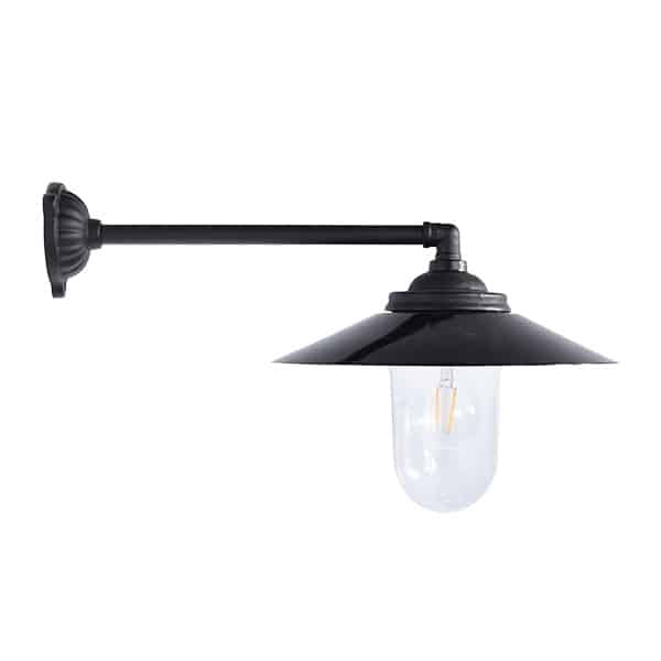 Staldlygte i støbejern 90°/47 cm