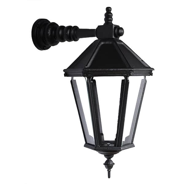 Væglygte støbejern hængende 6k H:52cm