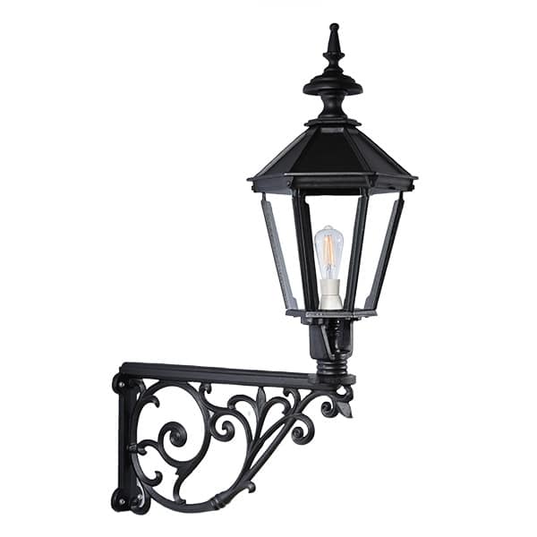 Væglampe i støbejern 6k H:110cm