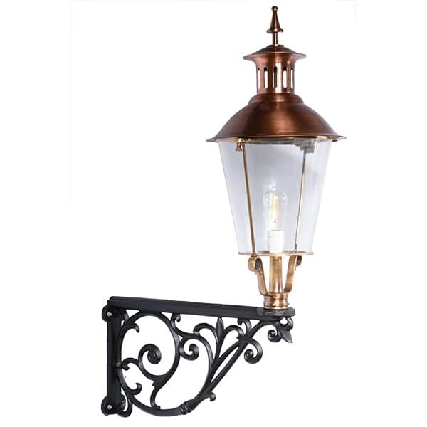 Konisk væglampe i støbejern H:115cm