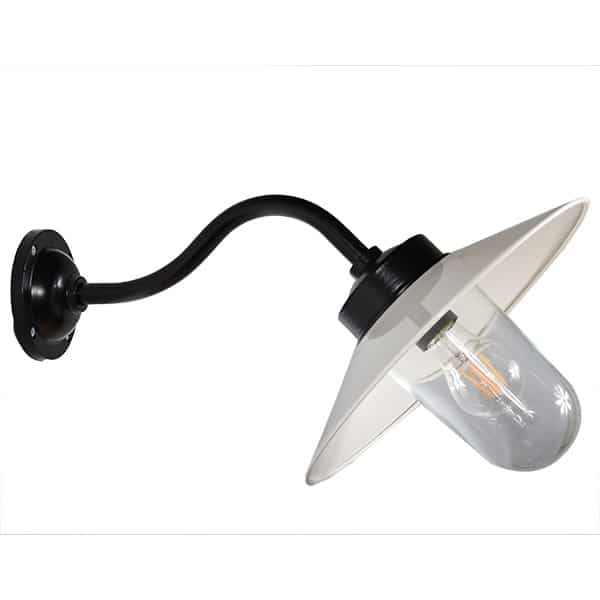Staldlampe Grimsholmen 45 hvid