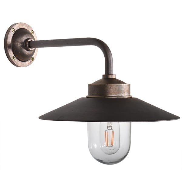 Staldlampe Smögen 90 antik messing/kobber