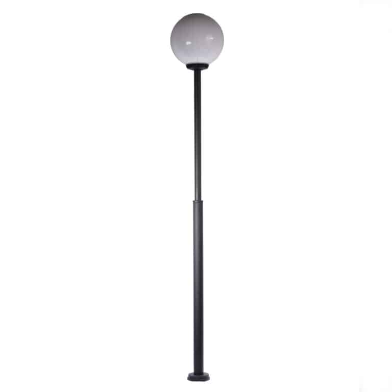 Funkisstolpe med glob, H:280 cm