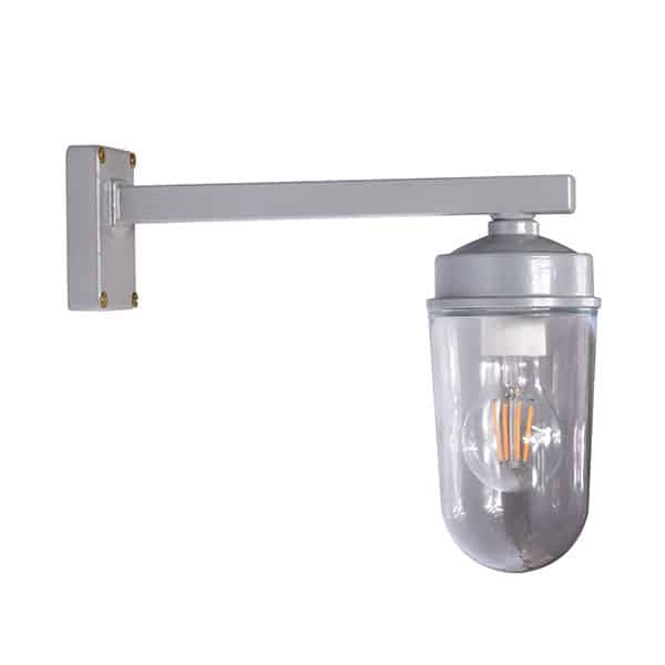Funkis lampe lige standerlampe glas