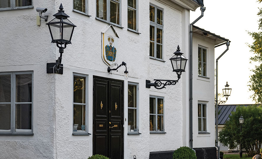 Hjørnebeslag til funkislamper, grå